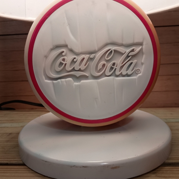 Vintage Coke bottle cap lamp 1997 retro lamp with original shade - Picture 8 of 10